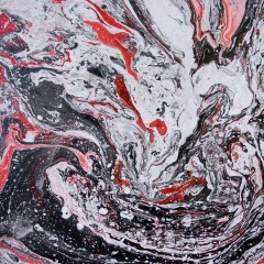 Abstract oil on canvas 40.5 cm x 40.5 cm